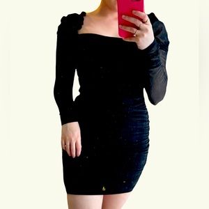 BLACK BODYCON DRESS